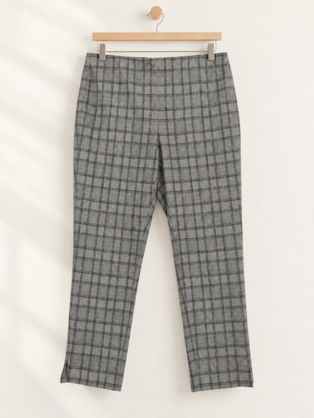 🇨🇦 Melanie Lyne, Dress Pants, Brown & Grey Plaid, Size 12